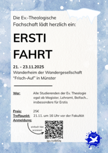 Ersti-Fahrt am 21.-23.11.2025